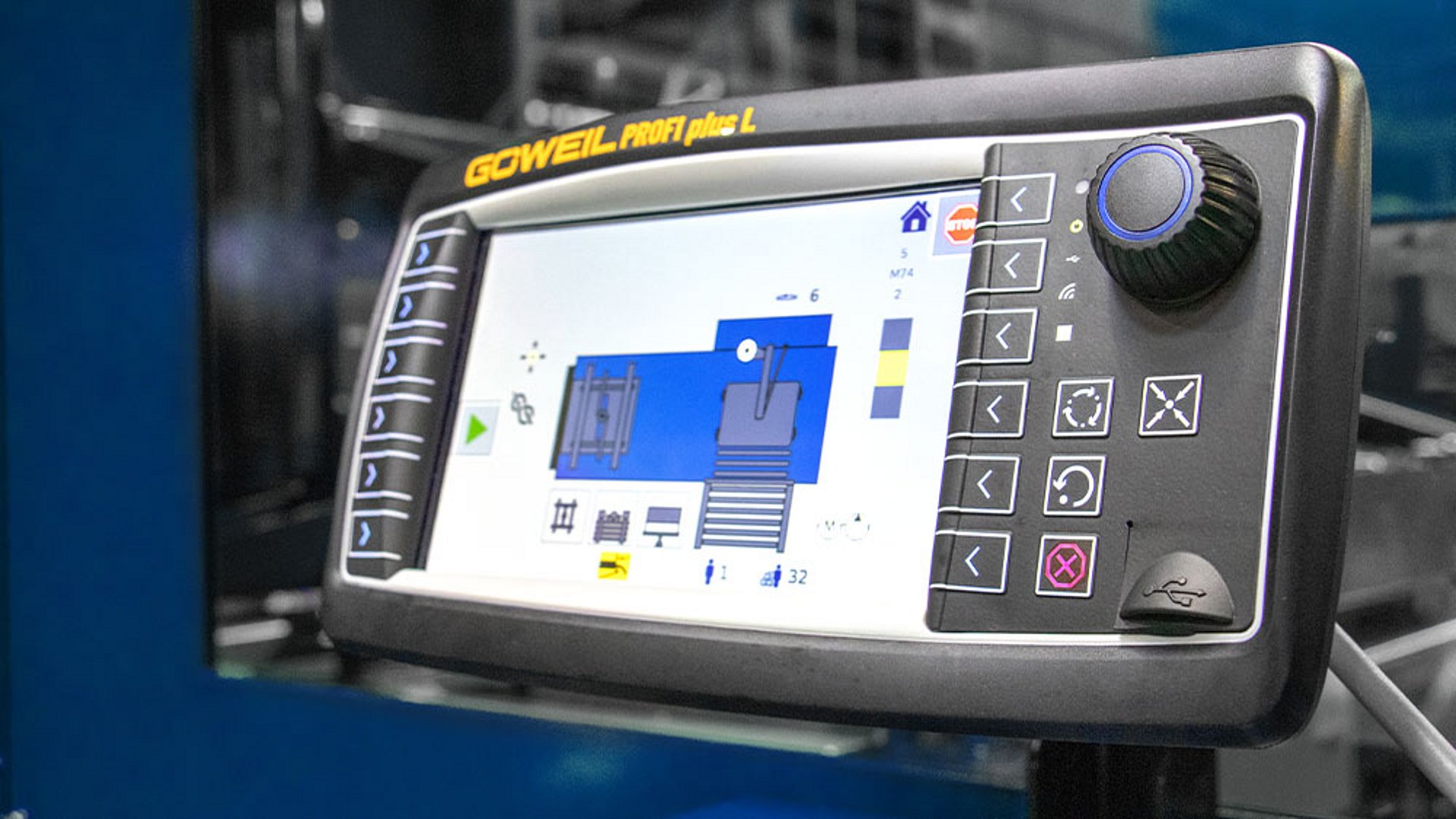 It is controlled via the user-friendly PROFI plus L terminal.