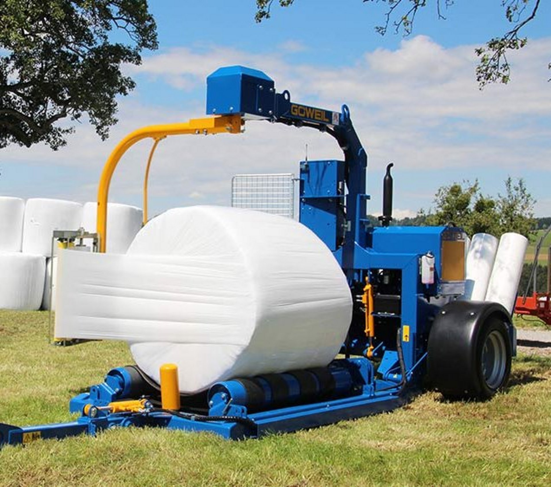 De G3010 Profi bij het stationair wikkelen.