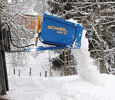 La GHS 10 - Un ayudante práctico para quitar nieve.