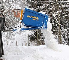 Die GHS 10 - Ein praktischer Helfer bei der Schneeräumung.