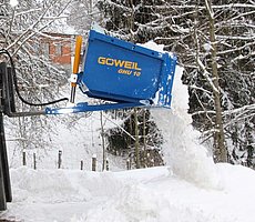 Die GHS 10 - Ein praktischer Helfer bei der Schneeräumung.