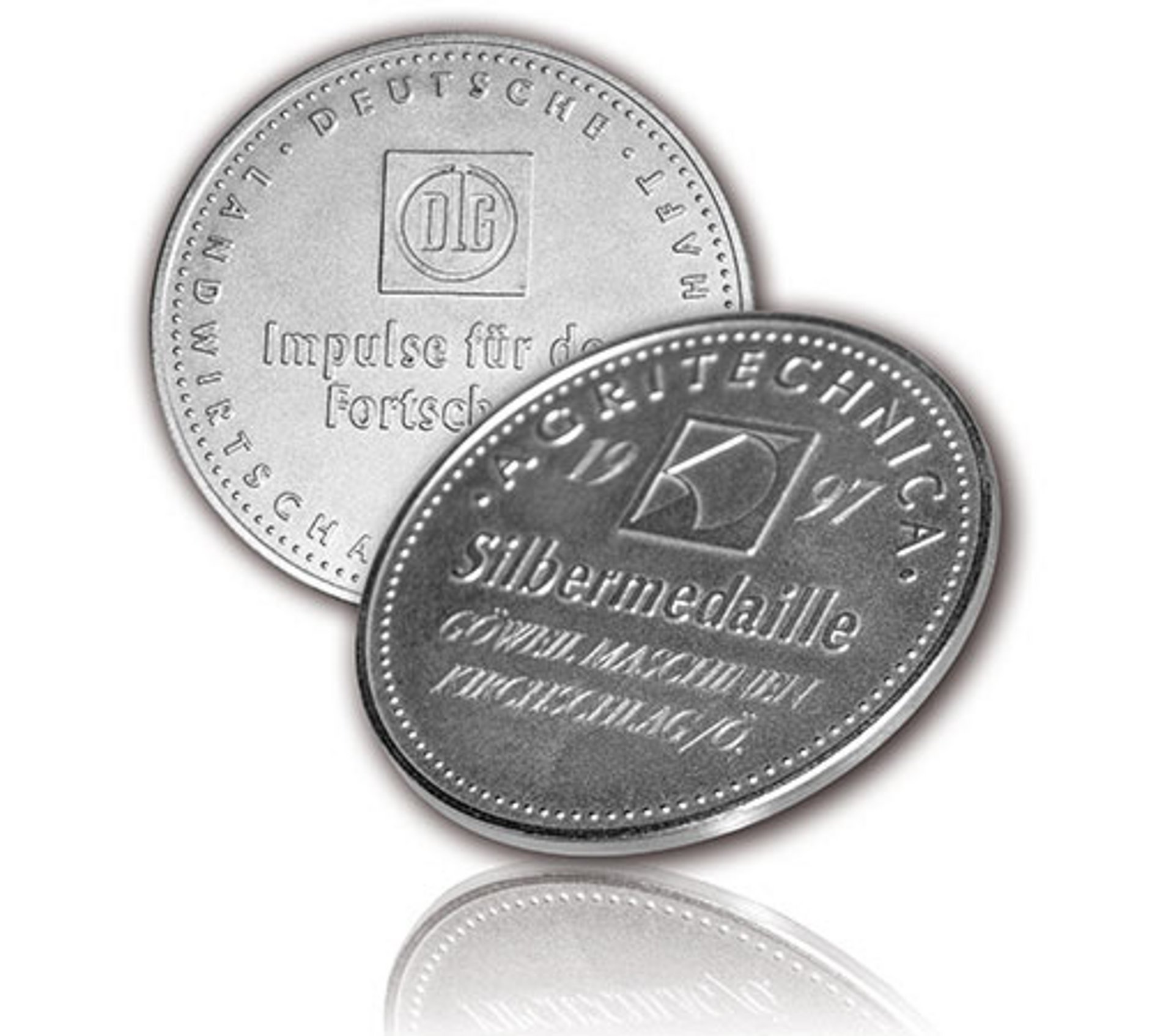 De zilveren medaille op de Agritechnica in 1997