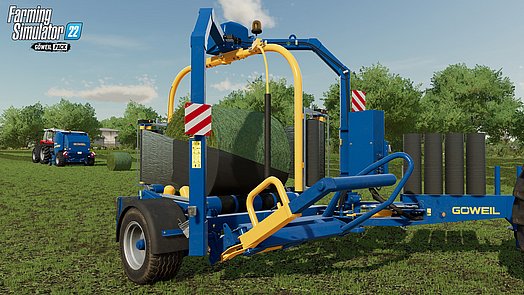 GÖWEIL Rundballenwickler G5020 im Landwirtschafts-Simulator 2022