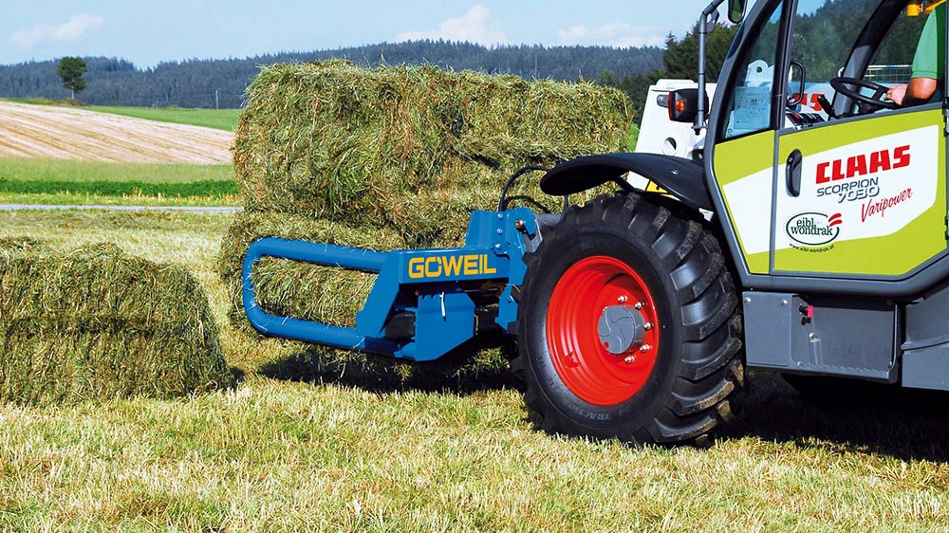 The BTGQU will also transport double bales without a hitch.