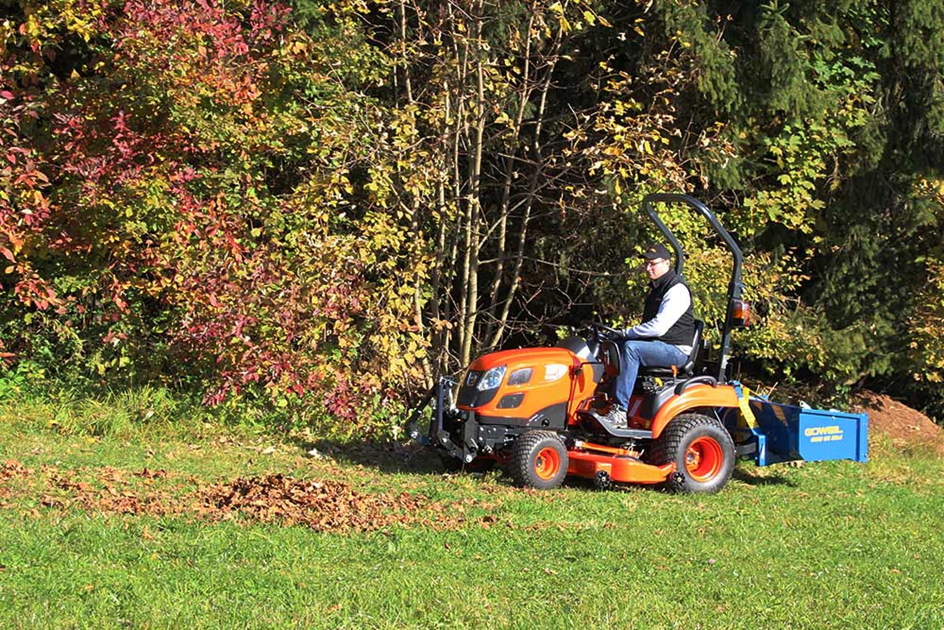 Geschikt voor tractoren van 10 - 25 pk.