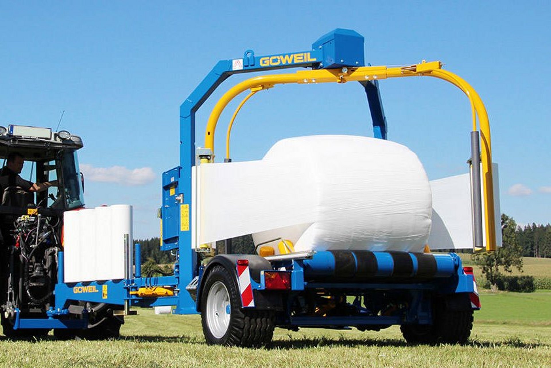 Mit dem Doppelwickelarm wird die Wickelzeit wesentlich verkürzt.