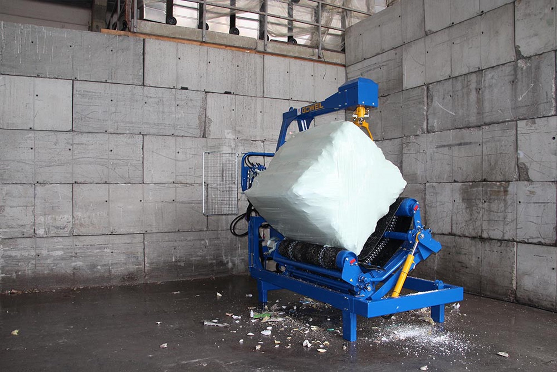 Die Ballenablage ist sowohl rechts als auch links möglich