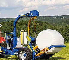 Odložení balíku se provádí šetrně dozadu.