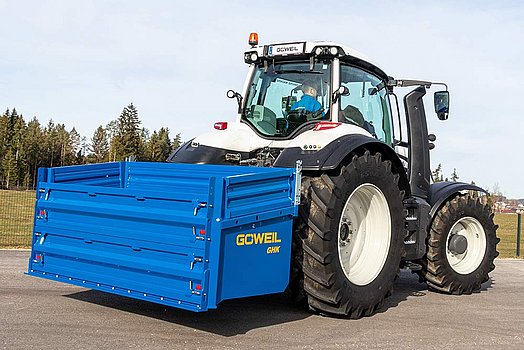 Mit der Aufsatzbordwand kann einen zusätzliche Höhe von 350 mm erreicht werden.