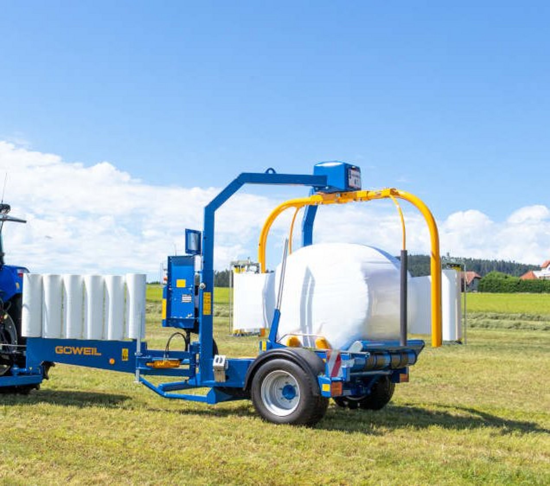 Met de dubbele wikkelarm wordt de wikkeltijd aanzienlijk verkort.