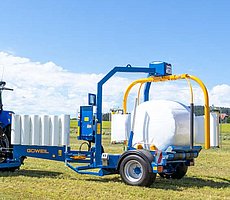 S dvojitým ovíjecím ramenem se doba ovíjení podstatně zkracuje.