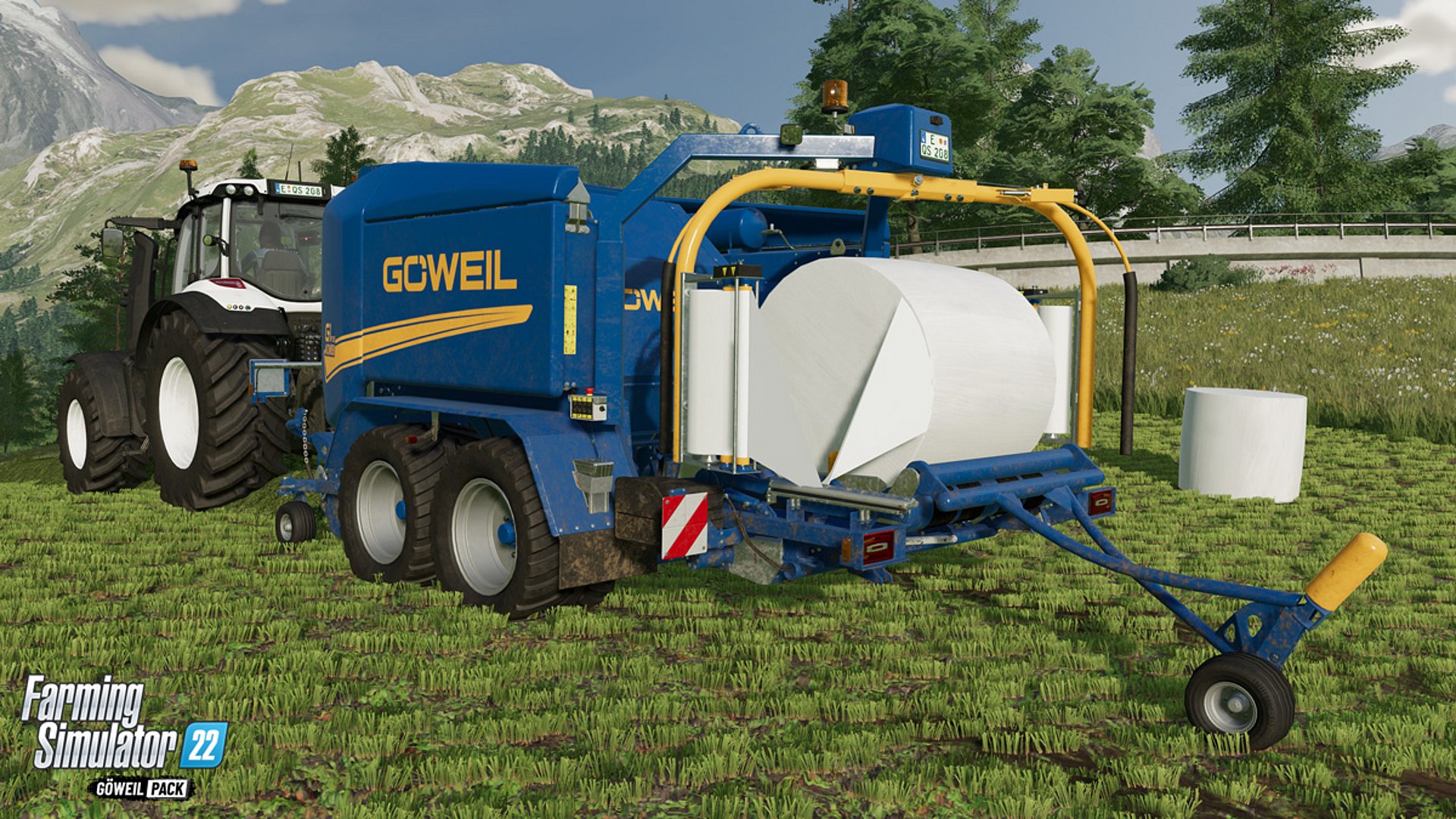 GÖWEIL G-1 F125 Kombi Combiné presse-enrubanneuse dans Farming Simulator 22