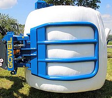 Auch zum Aufstellen eines Ballens ist der RBG bestens geeignet.