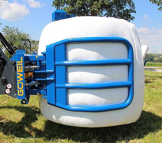 The RBG is also an excellent choice for tipping a bale on its front end.