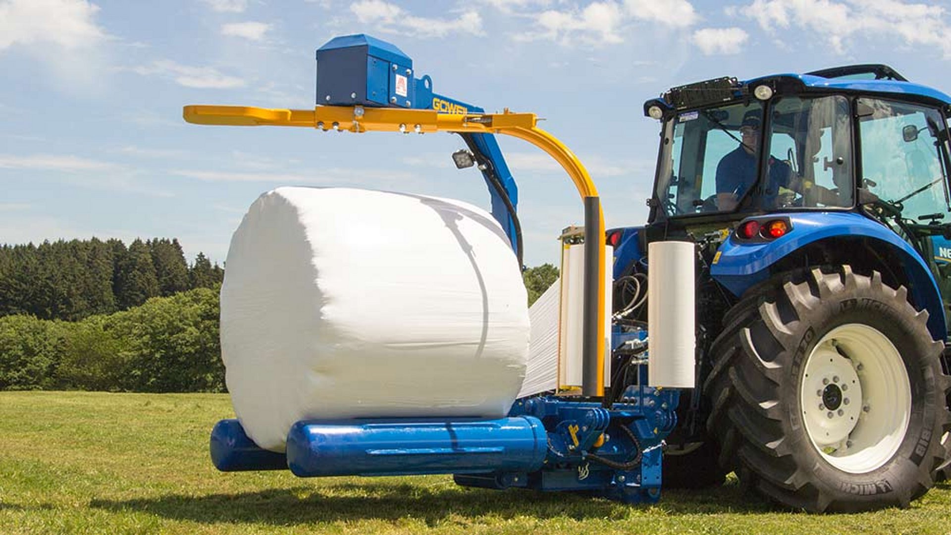 Der G1015 Walzenwickler überzeugt durch seine sehr kompakte und robuste Bauart.