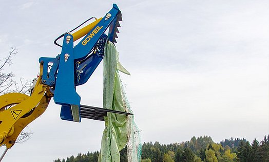 Auch Müllbeutel können aus dem Recyclingmaterial von Agrarstretchfolien produziert werden.
