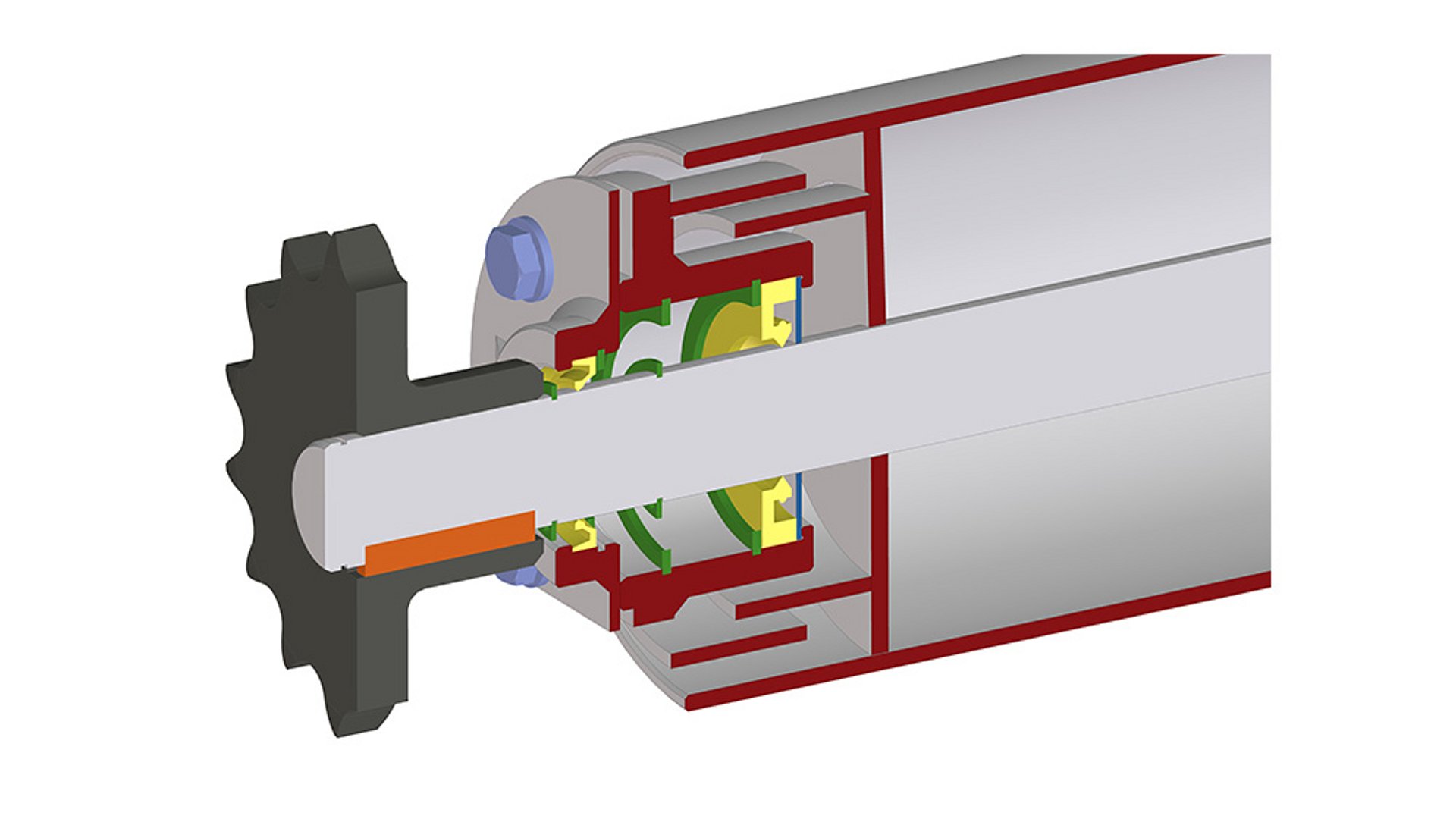 Perskamerrol met lagerlabyrint