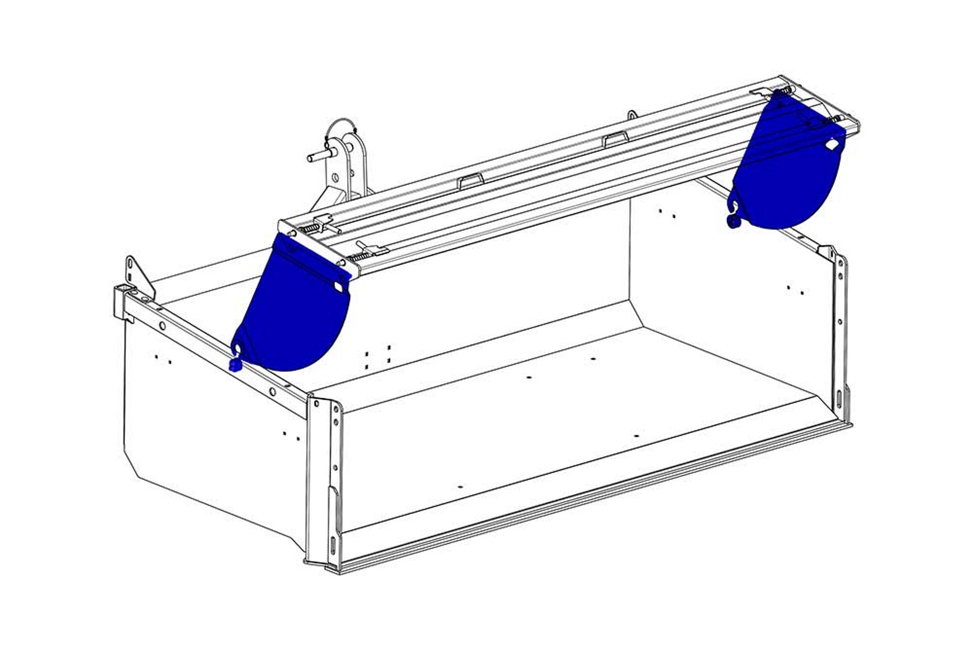 De scharnierinrichting kan gemakkelijk en zonder gereedschap worden afgepakt.