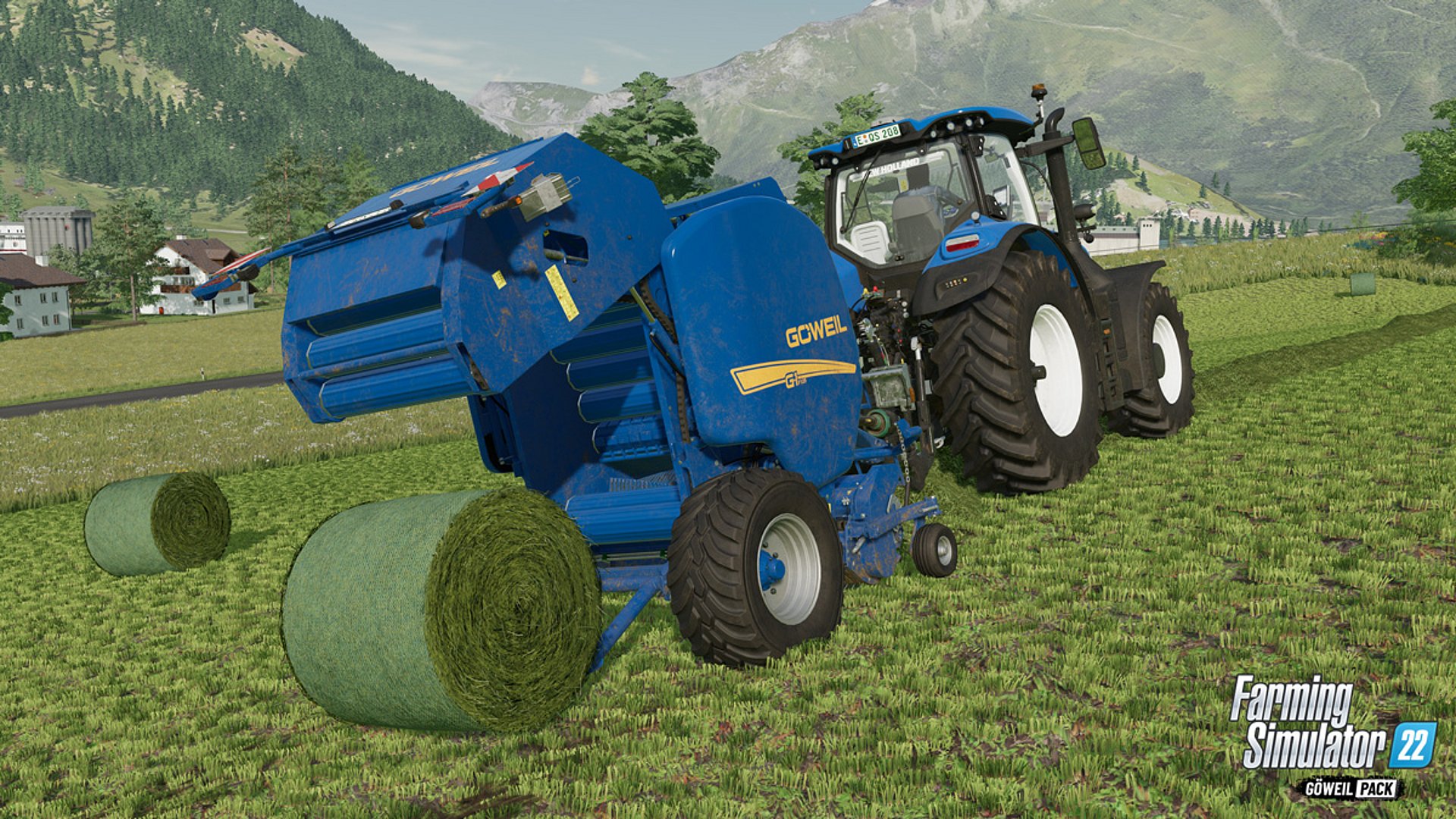 Presse à balles rondes GÖWEIL G-1 F125 dans Farming Simulator 22