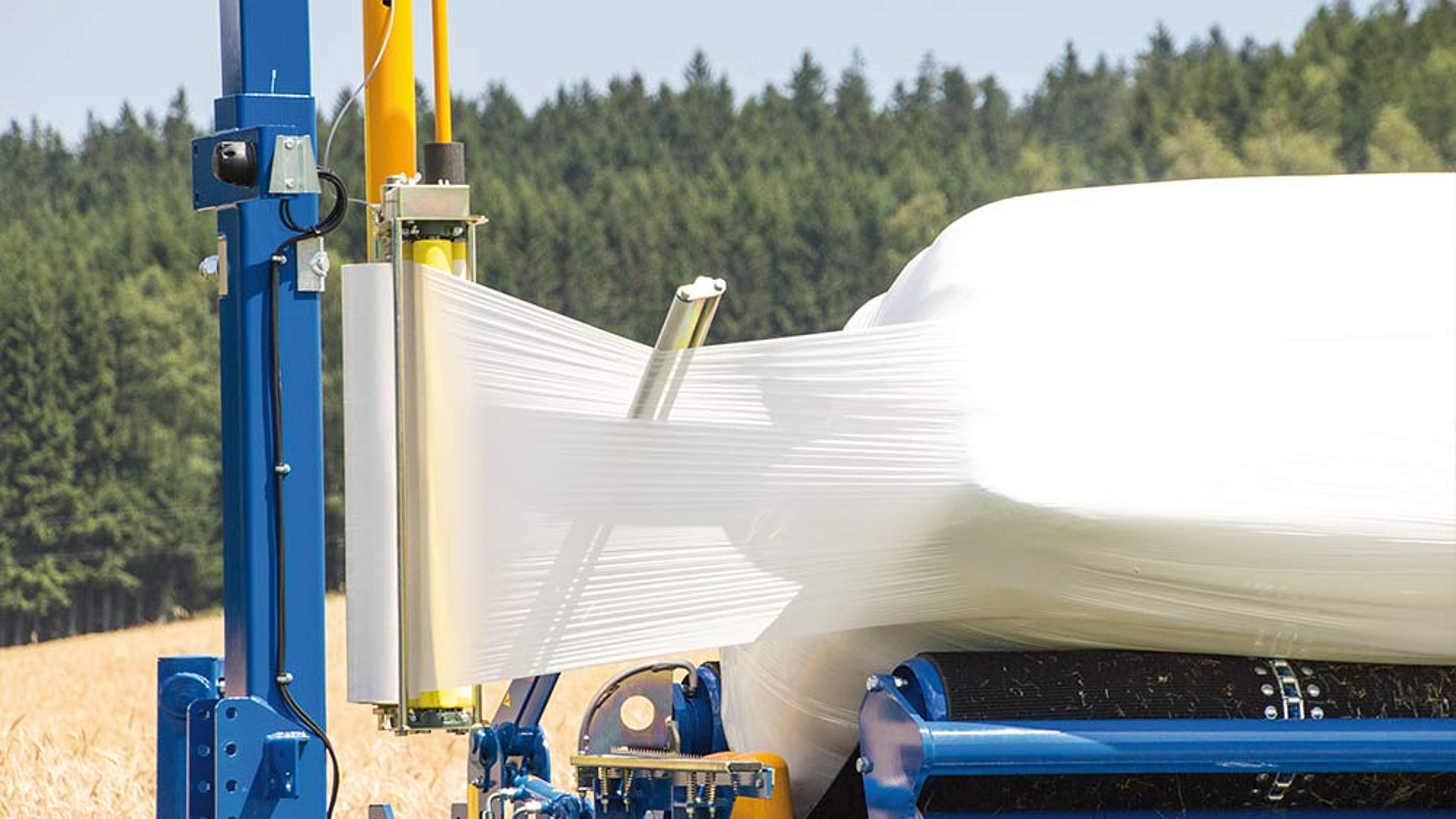 The film is cut and placed in position automatically.