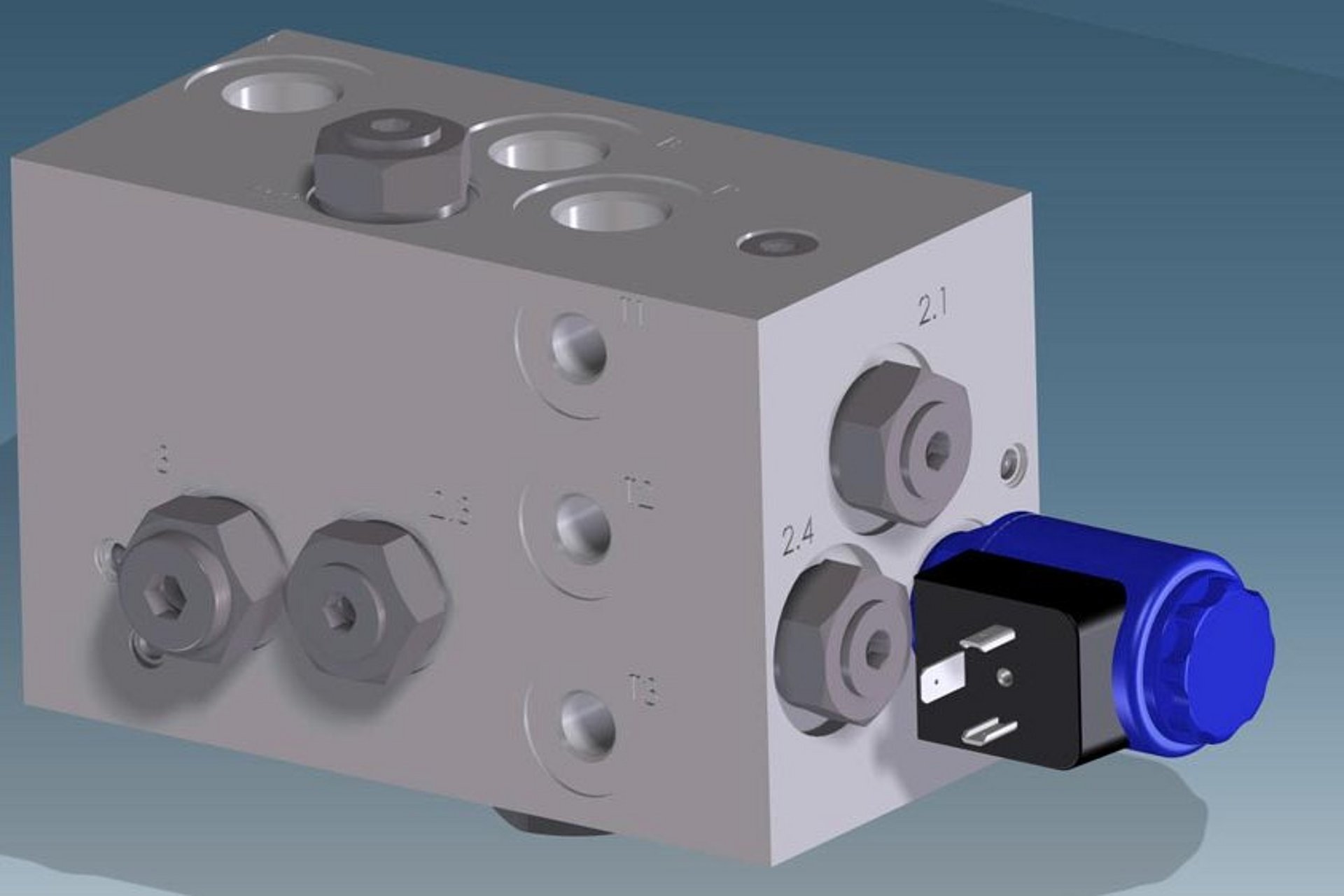 Das Vorschubabschaltventil sorgt für eine exakte Überlappung der Folie.