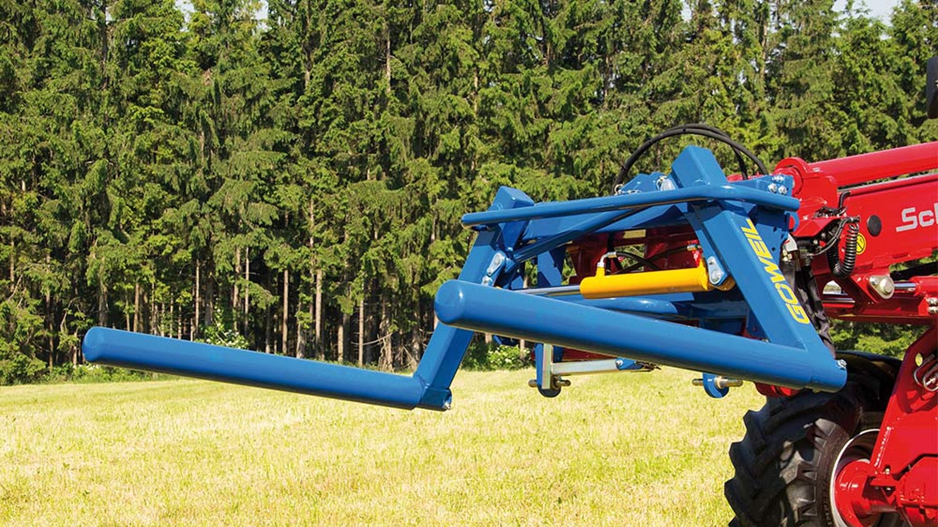 De hydraulische en draaibare vorkbuizen garanderen een uiterst behoedzaam en schadevrij arbeidsproces.