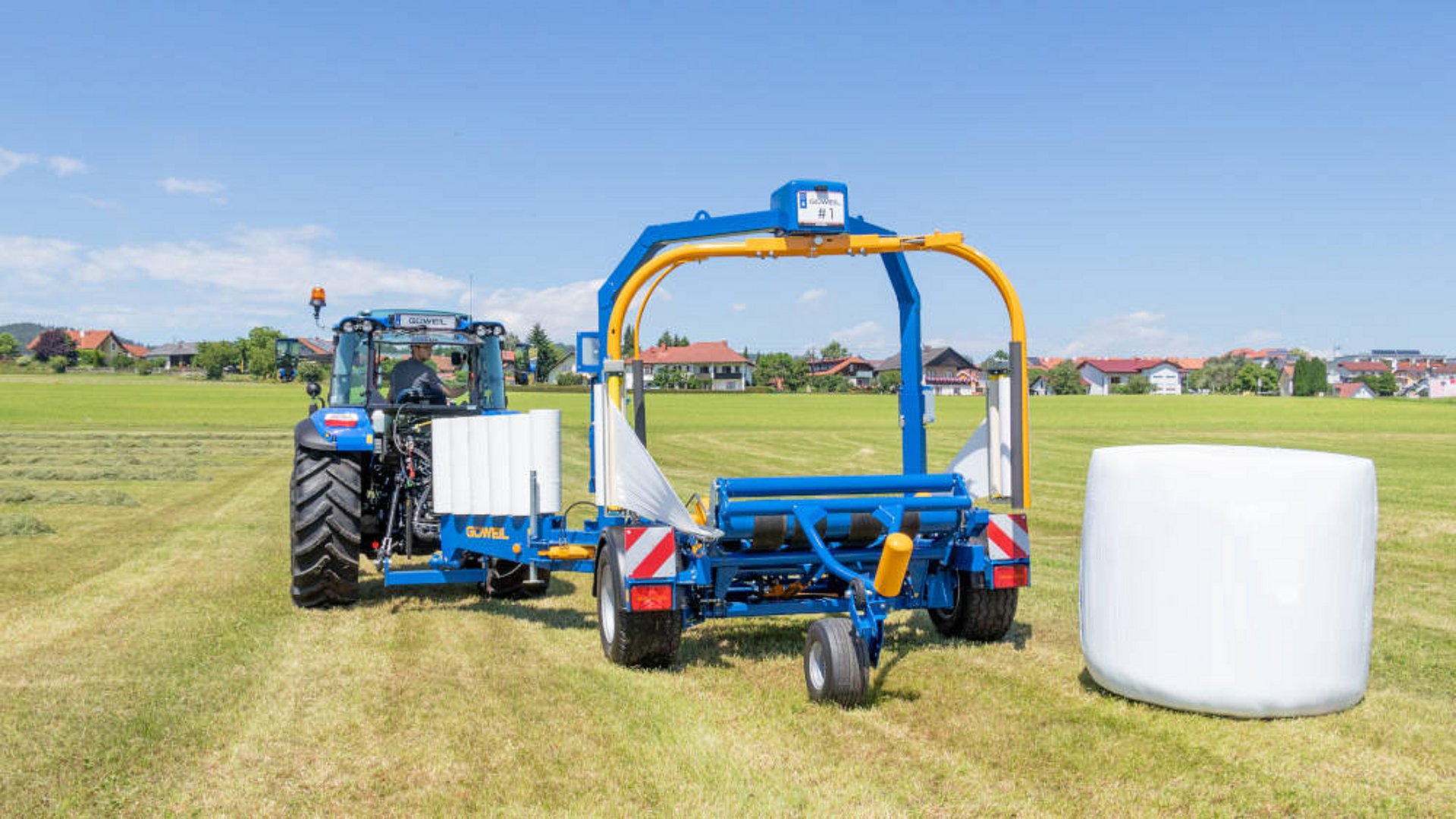 Balík se po ovíjení postaví při odložení na čelní stranu vpravo ve směru jízdy.