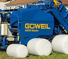 Przy pomocy prasy wielofunkcyjnej mogą być formowane bele o średnicy od 0,8 m do 1,4 m.