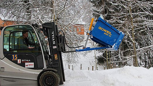 Notamment pour un usage commercial, nos bennes basculantes éprouvées existent également pour empileurs.