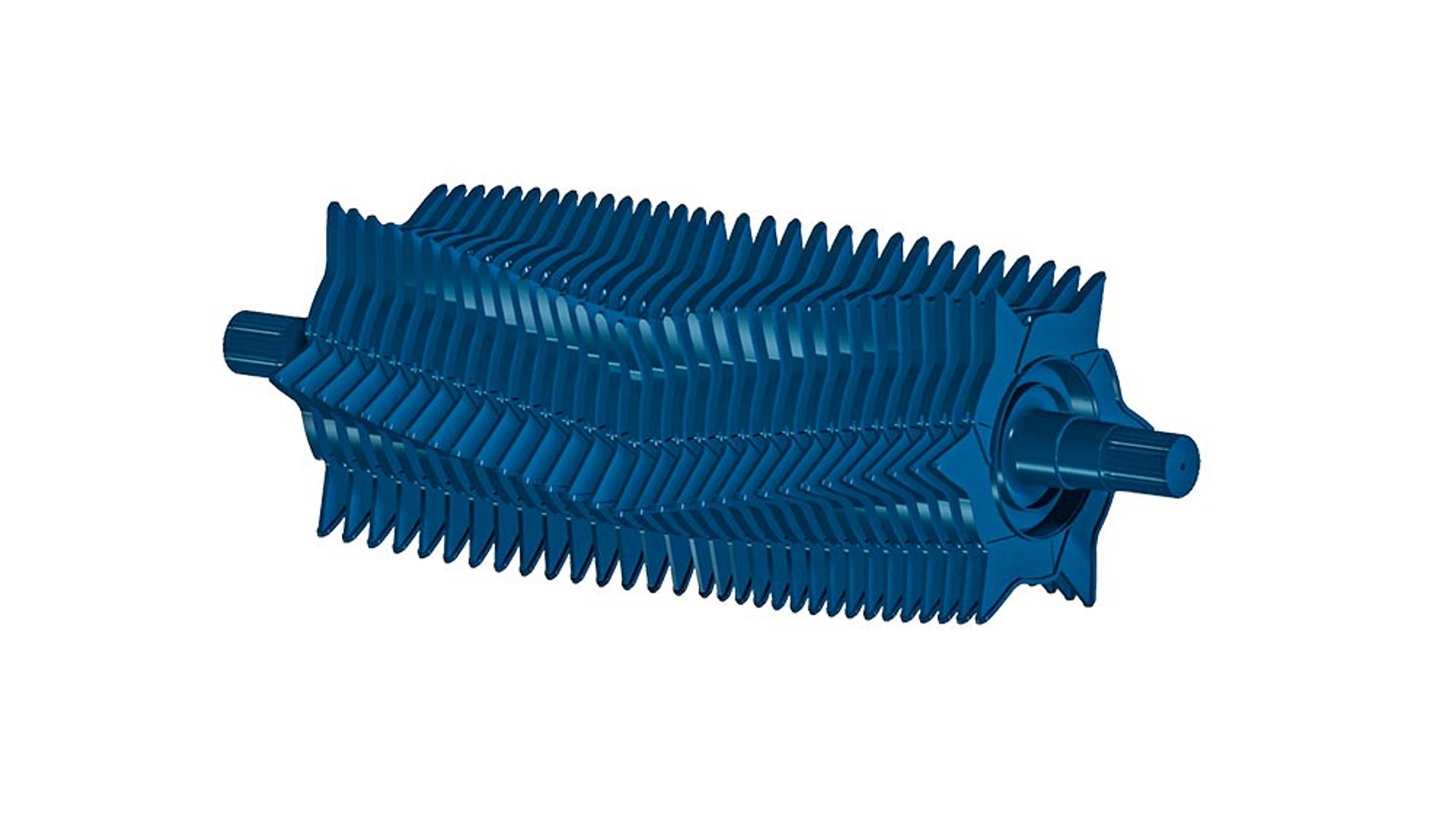 In het centrum van het toevoersysteem is een 6-sterren rotor met enorm opnamevermogen ingebouwd.