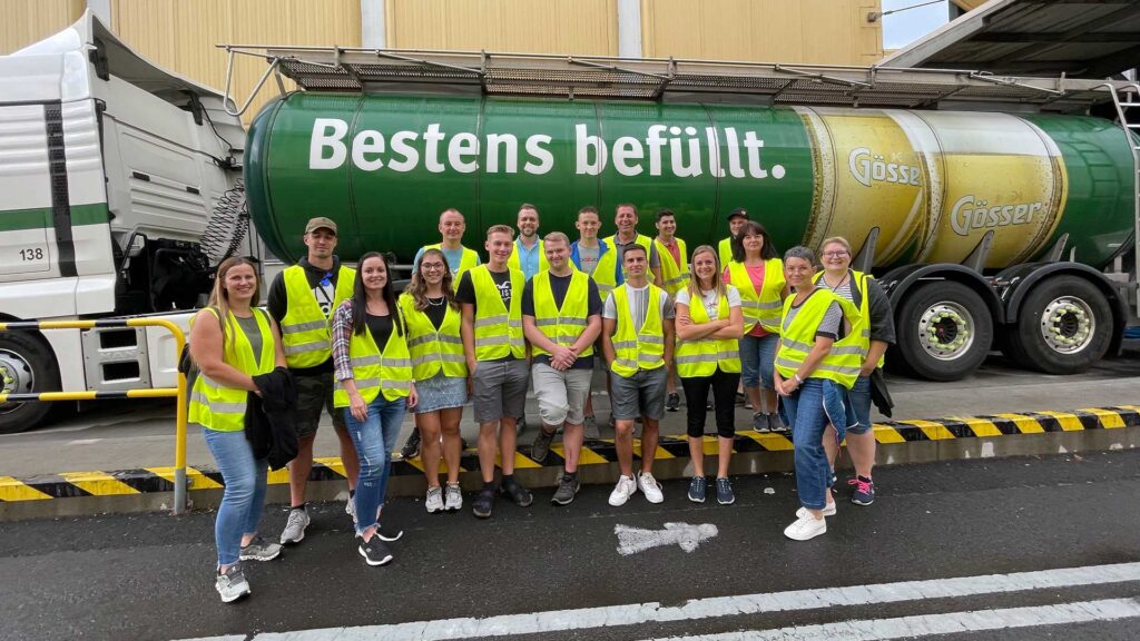 Excursión de empresa de GÖWEIL a la cervecería Gösser