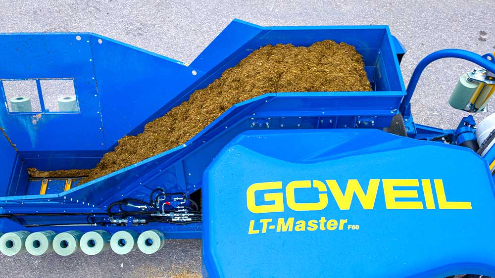Steilförderer des GÖWEIL LT-Master F60 im Materialfluss