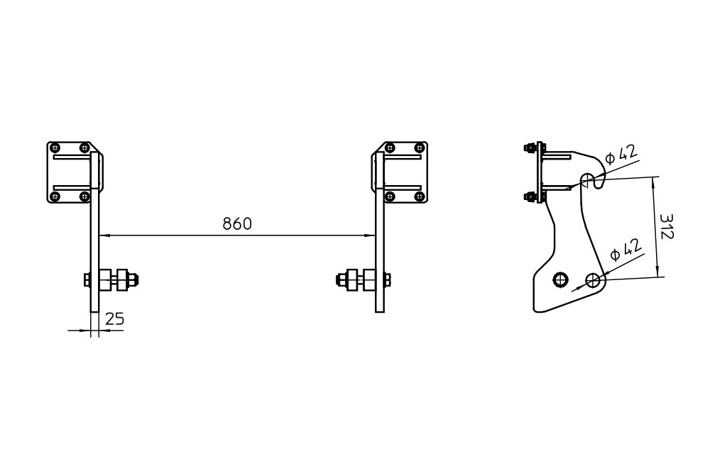 GÖWEIL attachment for CAT und Liebherr
