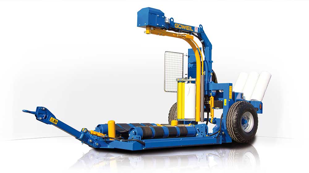 The stationary wrapper is the ideal machine for single-person operation.
